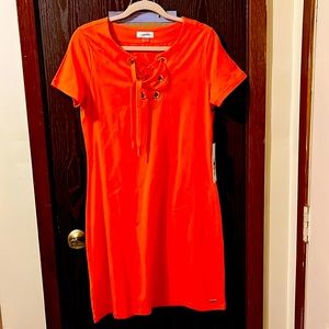 Calvin Klein orange summer dress